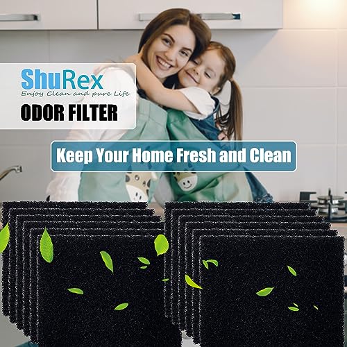 Odor Absorbing Filter Refills for Home Zone Living Kitchen Trash Can (12 Count)