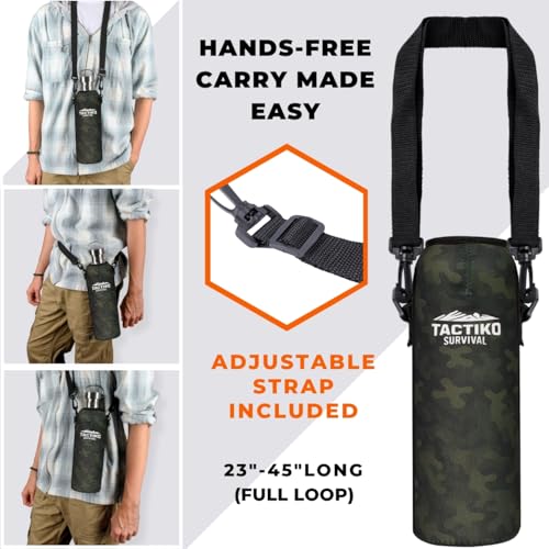 Tactiko Stainless Steel Wide Mouth Water Bottle
