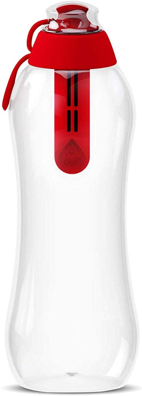 Dafi Water Bottle Filter Replacement Red – 3-Pack Carbon Filters for Dafi Soft & Solid Bottles – 40 Gallons Efficiency – Removes Chlorine Taste – BPA-Free – Made in Europe