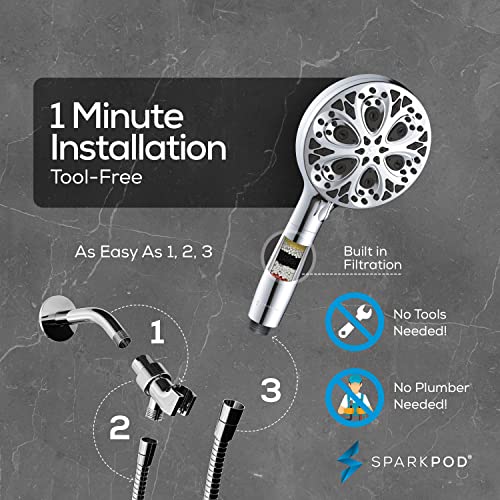 Filtered 10 Mode Handheld Shower Head
