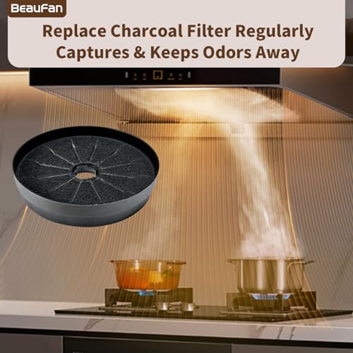 Charcoal Filters Replacement for Hauslane Range Hood Models (4 Count)