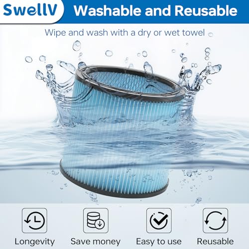 90304 Vacuum Filter Replacement Filter for Shop (2 Count)