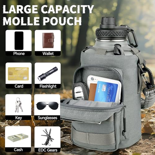 Half Gallon Water Bottle Insulated with Sleeve