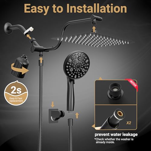 Filtered Shower Head with Handheld