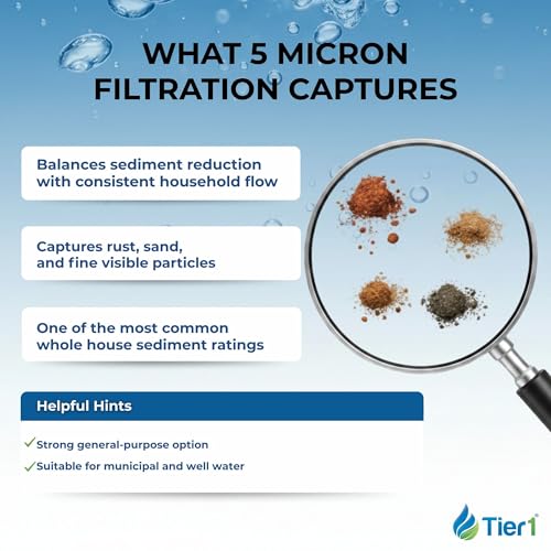 5 Micron 4.5" × 10" Carbon Block Water Filter (6 Count)