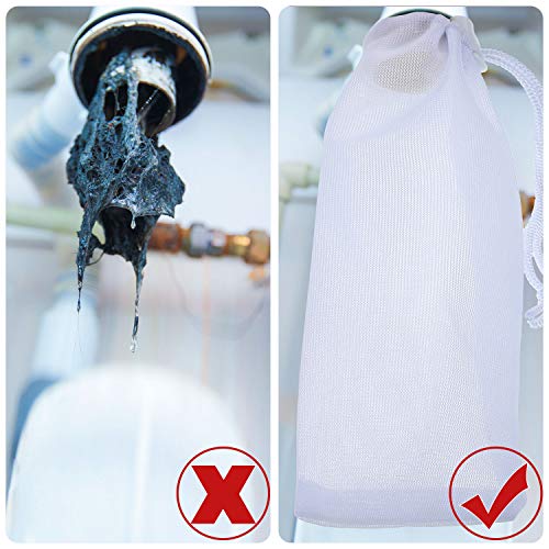 6 Pieces Lint Traps for Washing Machine Drain Hose Nylon Mesh