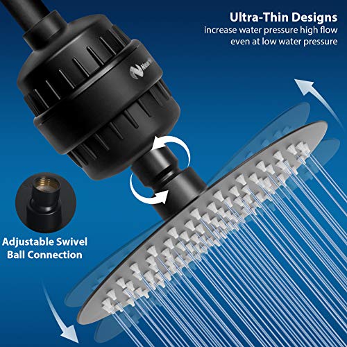 Shower Head and 15 Stage Shower Filter Combo