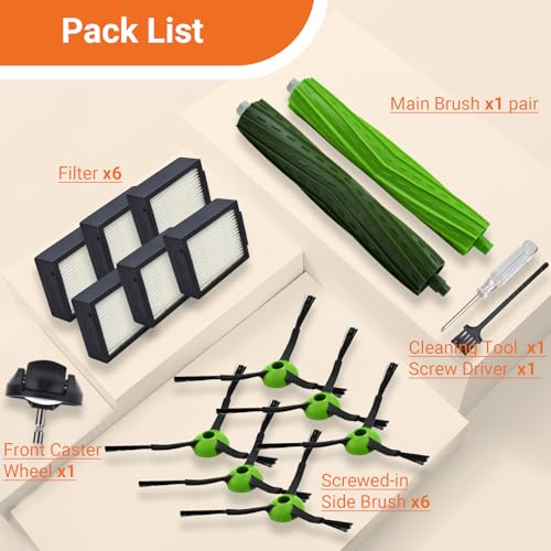 Replacement Parts Compatible with iRobot Roomba J7 J7+ J5 J5+ J6 J6+ J8 J8+ J9 J9+ i e j Series Vacuum Cleaner Accessories Kit