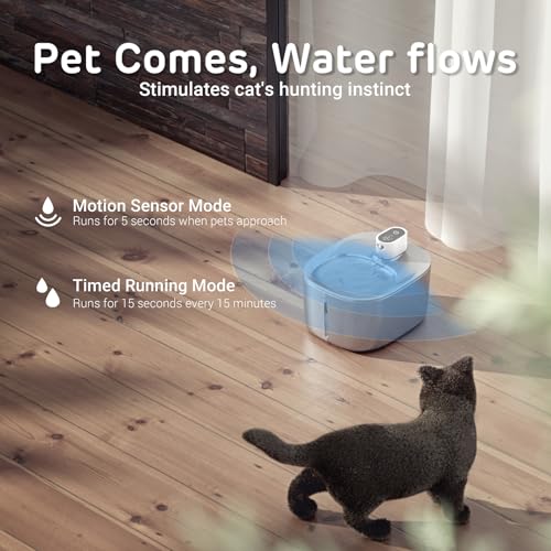 Runway Wireless Pump Cat Water Fountain with 4 Filters