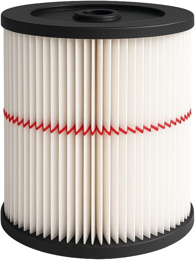 Nispira 9-17816 17816 Red Stripe Replacement HEPA Filter for Craftsman Craftsman Shop Vac Wet/Dry Vacuum 5/6/8/12/16/32 Gallon Larger, 4 Pack - AquaVibe