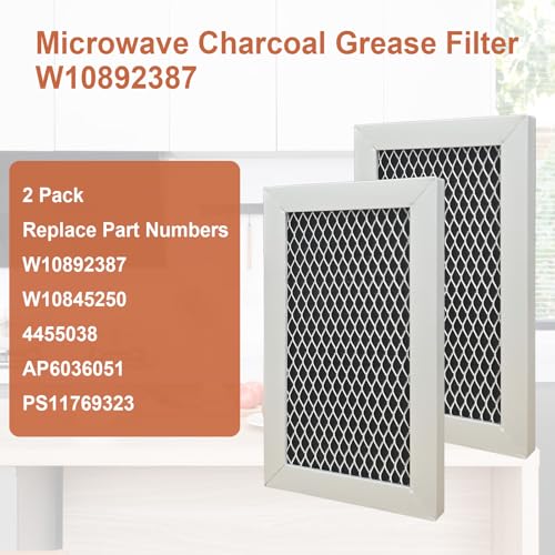 W10892387 Microwave Charcoal Grease Filter for Whirlpool Maytag Amana