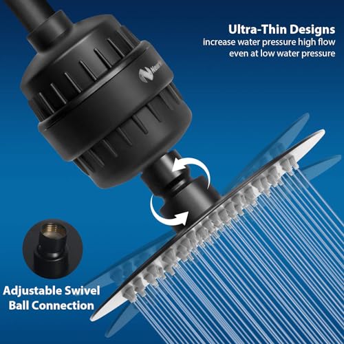 Shower Head and 15 Stage Shower Filter Combo