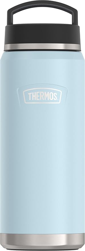 THERMOS ICON SERIES Water Bottle with Screw Top Lid - 40 Ounce, Glacier - Stainless Steel Vacuum Insulated Water Bottle with Lid