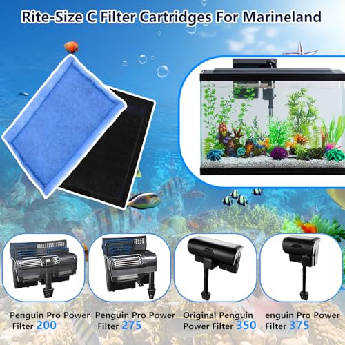 12 PCS Aquarium Filter Cartridge Filters (12 Count)