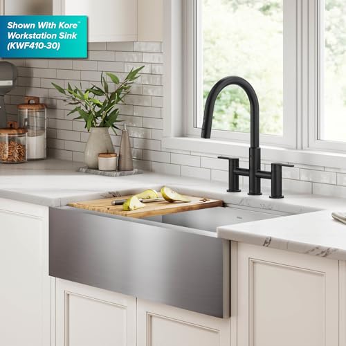 Oletto Touchless Sensor Bridge Kitchen Faucet with Pull