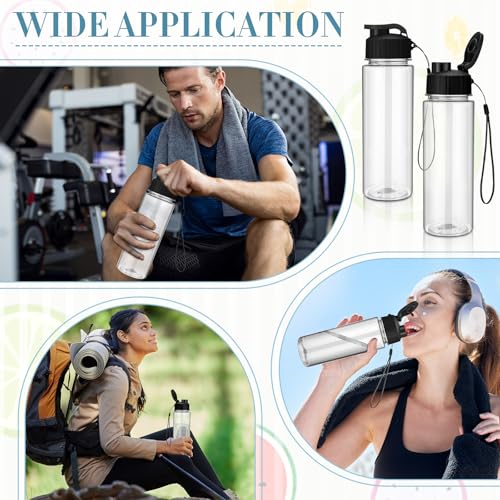50 Pieces Reusable Plastic Water Bottles Bulk (50 Count)