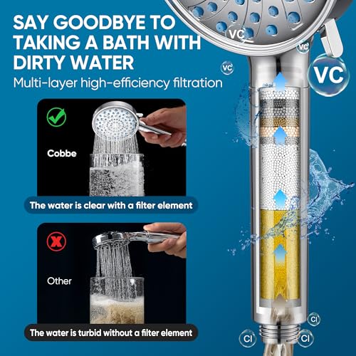 Filtered Shower Head with Handheld
