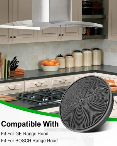 JXCF72 Charcoal Filter Fit for GE BOSCH Range Hood JVW5301BJ1TS (4 Count)