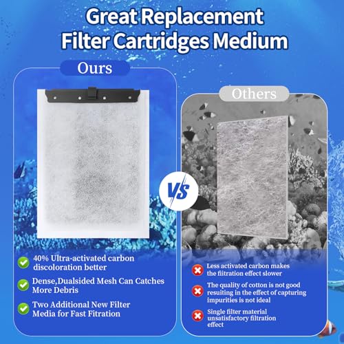 10Pack Large Aquarium Filter Cartridge for Whisper Bio