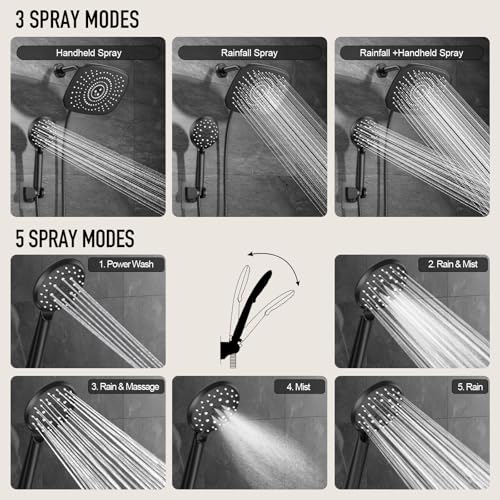 10“ Rain Shower Head with Handheld
