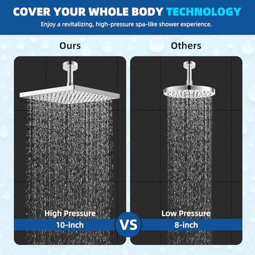 cUPC Certified Metal High Pressure 10'' Rain Shower Head