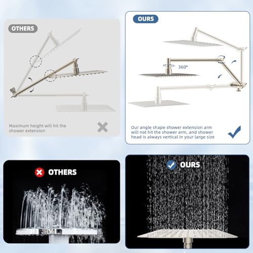 Metal Rain Filtered Shower Head with Handheld