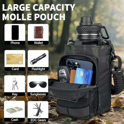 Half Gallon Water Bottle Insulated with Sleeve