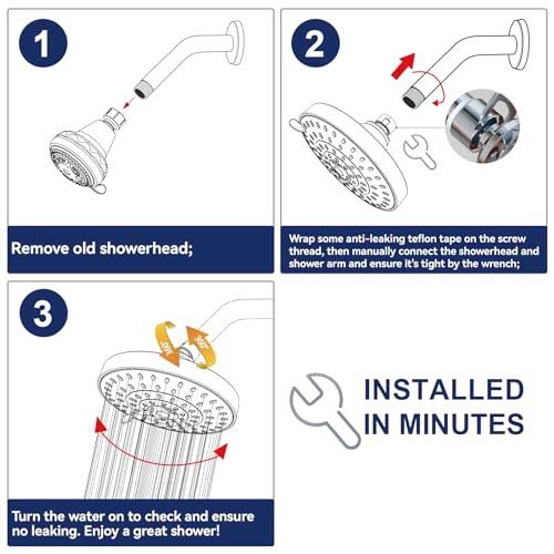 5 Mode High Pressure Shower Head
