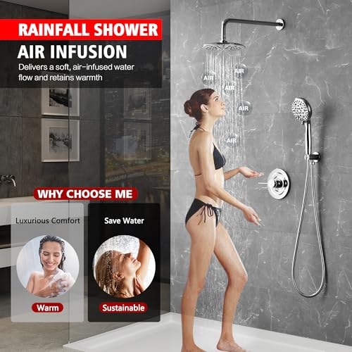 Shower System with Filtered Hand Shower for Hard Water