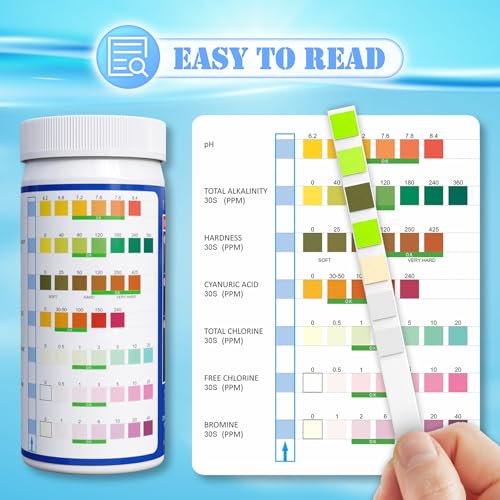 Pool Test Strips Spa Hot Tub Pool Water Testing Kit (125 Count)