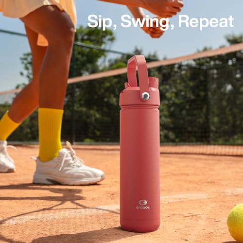 Insulated Water Bottle with Straw Stainless Steel Water Bottle