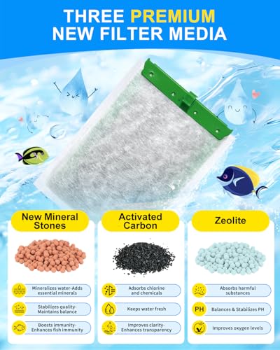 6 Pcs Upgraded Filter Cartridges Large Compatible with Tetra Whisper (6 Count)