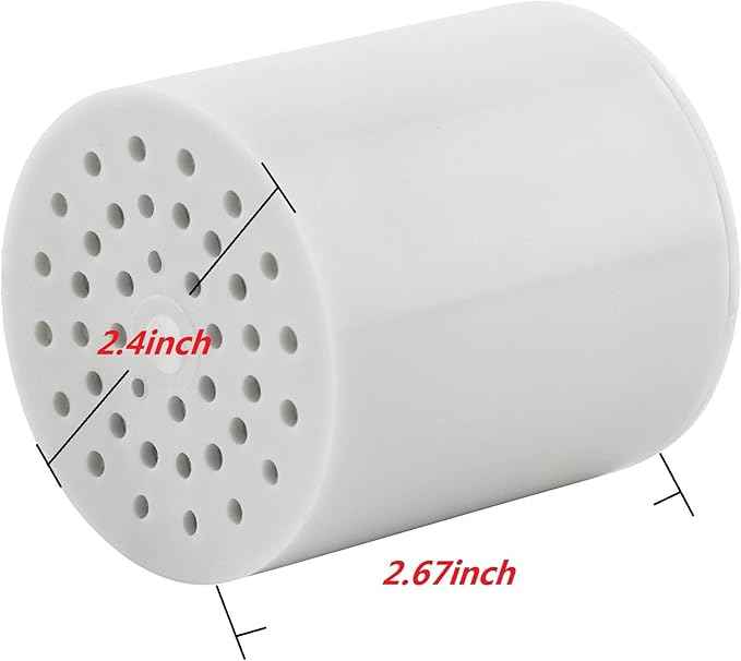 15 Stage Universal Shower Water Filter Cartridges for All Similar Shower Systems, Reduces Chemicals and Chlorine, Hard Water, Restores pH Balance (1 Pack)