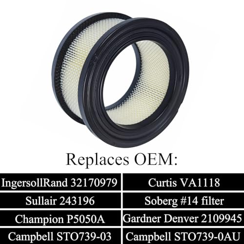 Air Filter 32170979 Compatible With Ingersol Rand T30 SS5 2340 2475 Air Compressor Cleaner (4 Count)