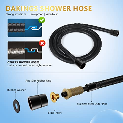 6 Spray Modes High Pressure Handheld Showerhead Set Upgraded