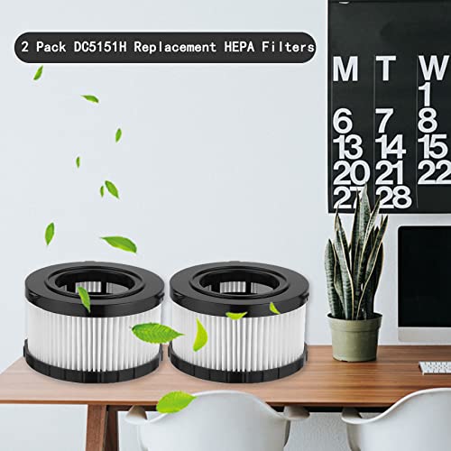 4 Pk DC5151H HEPA Filter Replacement for DEWALT DC515 DCV517 Wet Dry Vac