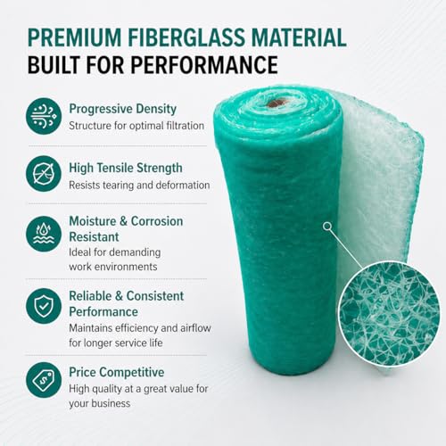 Paint Booth Exhaust Fiberglass Filter