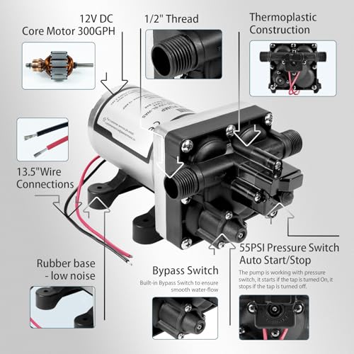 RV Water Pump 12V DC 4008