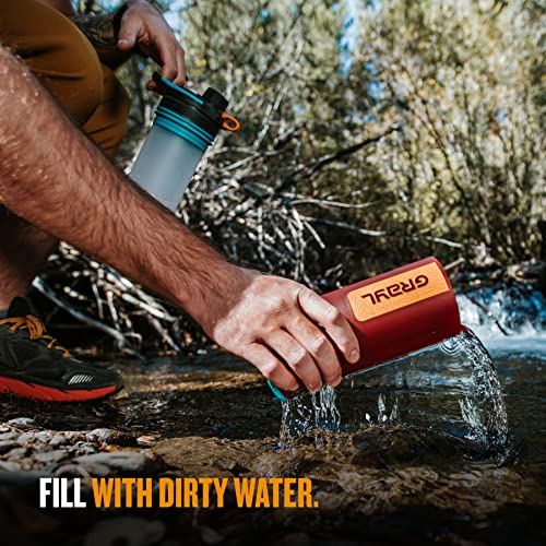 GeoPress 24 oz Water Purifier & Water Filter Bottle