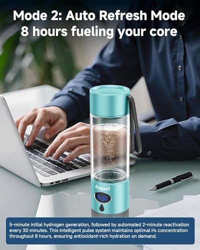 360ml Portable Hydrogen Water Bottle Generator with PEM
