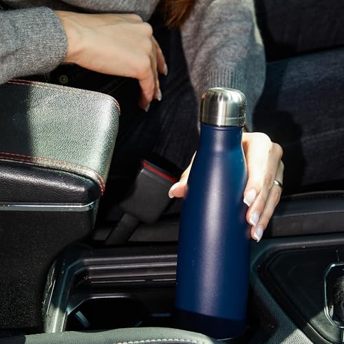 17oz Sport Water Bottle 8 Pack Vacuum Insulated Stainless Steel Leak (8 Count)