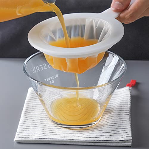 200 Mesh Fine Mesh Strainer Set 2 Pack Juice Nut Milk Tea Filter