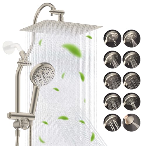 High Pressue All Metal 12" Rainfall Shower Head