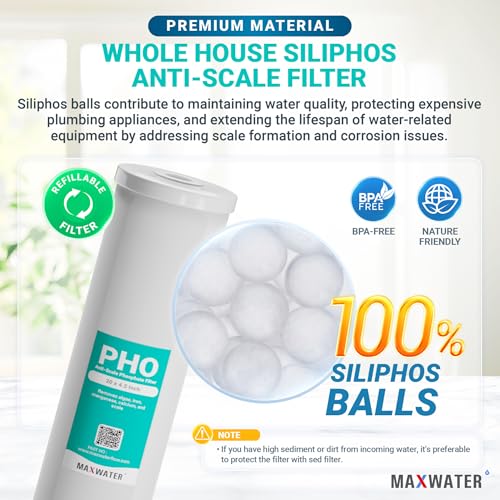 1x Max Water 20" BB Whole House 20" x 4.5" Anti