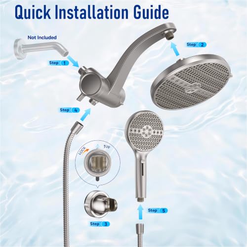 Nickel Filtered Shower Head with Handheld