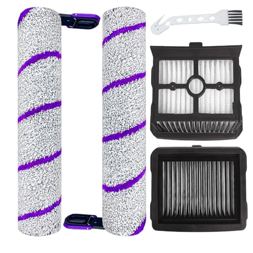 Brush Rollers And Filters Replacement Kit Compatible With Narwal S20 Pro Wet Dry Vacuum Cleaner (4 Count)