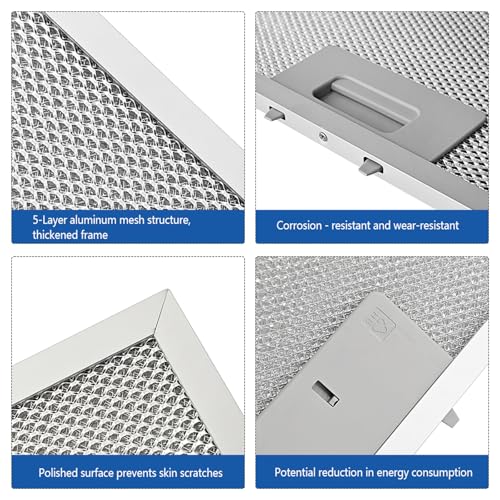 2Pcs WB02X11012 Range Hood Grease Filter Fit for GE Range Hood