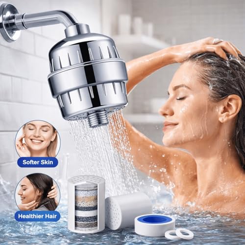 ALFA1 Premium 15‑Stage Shower Filter for Hard Water