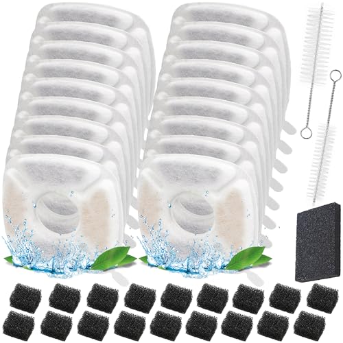 39 Pcs Cat Water Fountain Filters for Veken 95oz (39 Count)