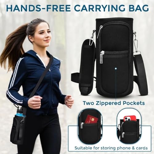 Travel Water Bottle with Carrying Bag
